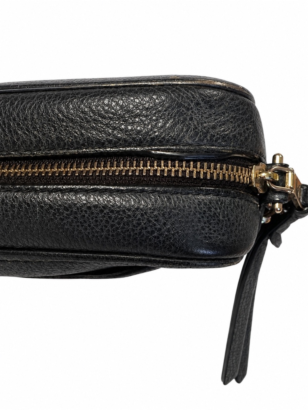 Marc Jacobs The Sure Shot Black Pebbled Leather Crossbody Camera Bag**minor flaw - Picture 7 of 7